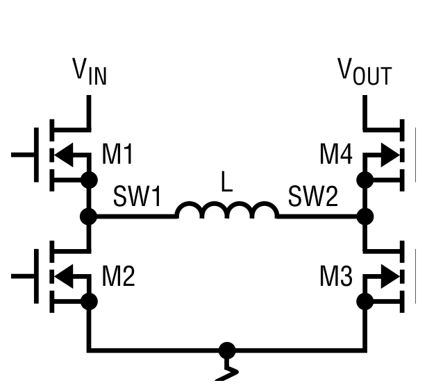 ADI LT8705 四开关 Buck-Boost 功率级拓扑
